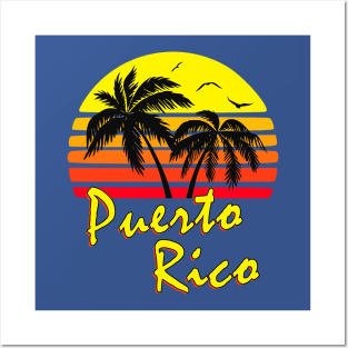 Puerto Rico Tropical Sunset Posters and Art